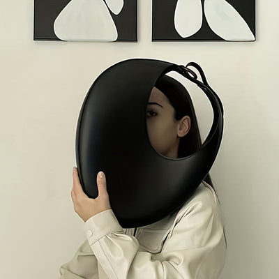 Borsa Hobo i Ensfarvet Læder – Moderne Minimalistisk Design fra Liva