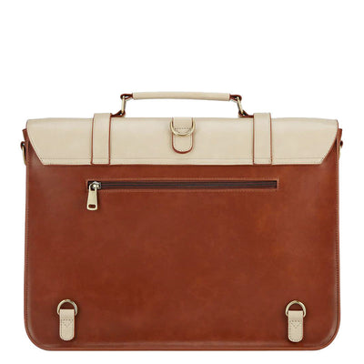 Zainetto Satchel Bicolore Chic – Stilfuld og Alsidig Lædertaske