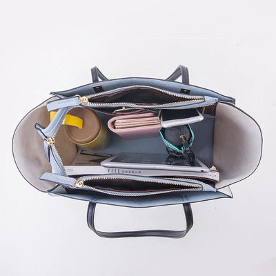 Set Borse 4 Dele Eva Luxe – Luksuriøst Sæt af 4 Lædertasker