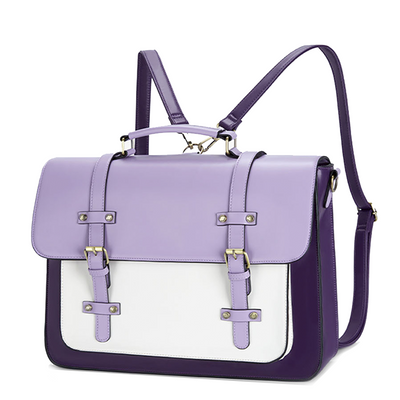 Zainetto Satchel Bicolore Chic – Stilfuld og Alsidig Lædertaske