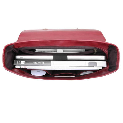 Håndtaske med Sløjfe i Vintage Stil – Læder Design