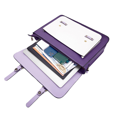 Zainetto Satchel Bicolore Chic – Stilfuld og Alsidig Lædertaske