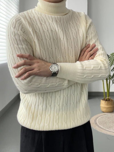 Simon | Herre uld rullekrave – varm rullekrave trøje til vinter