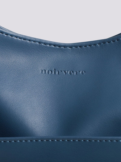 Minimalistisk Vegan Læder Hobo Skuldertaske