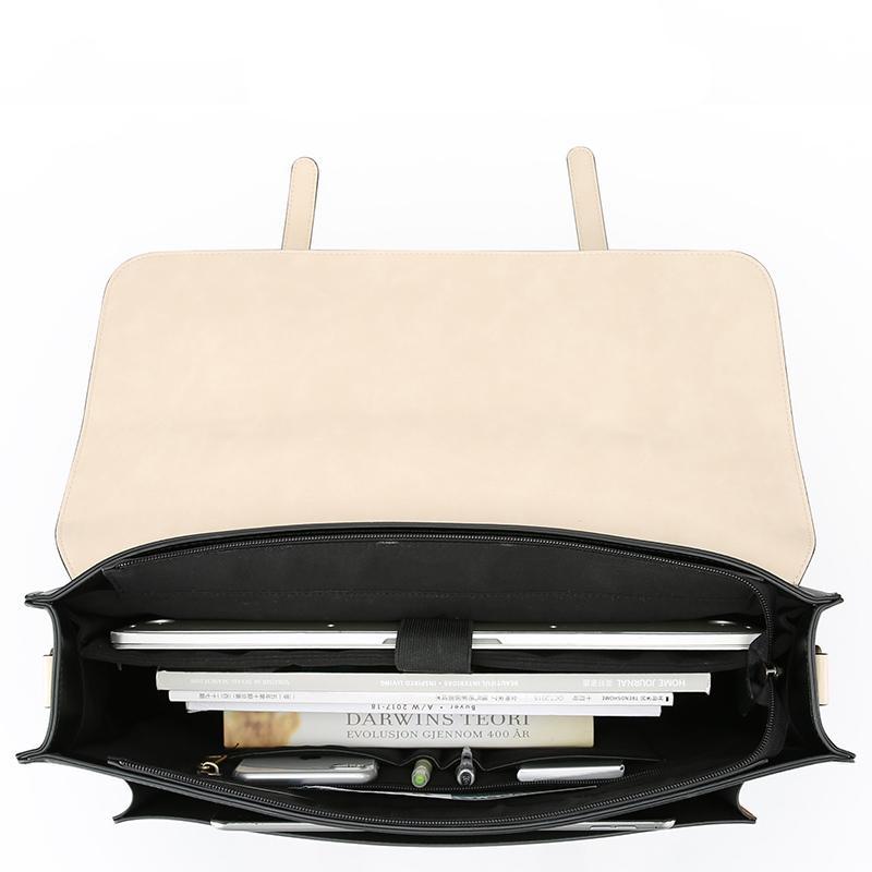 Zainetto Satchel Bicolore Chic – Stilfuld og Alsidig Lædertaske