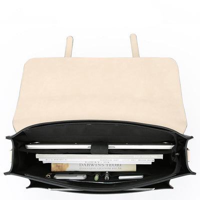 Zainetto Satchel Bicolore Chic – Stilfuld og Alsidig Lædertaske