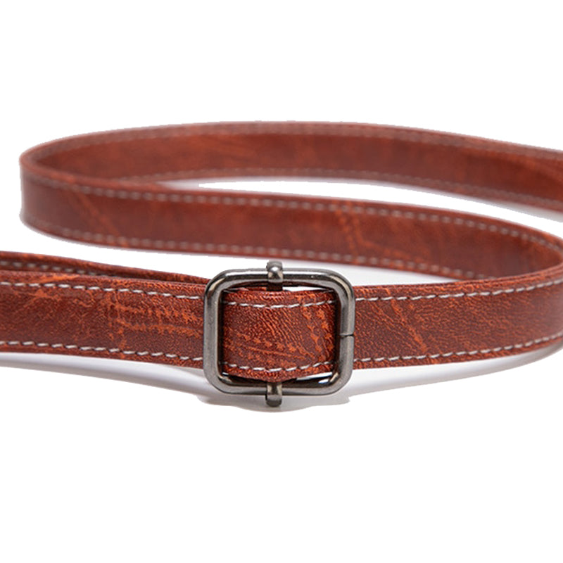 Lædertaske med Vintage Snaplukning – Retro Skuldertaske