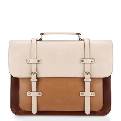 Zainetto Satchel Bicolore Chic – Stilfuld og Alsidig Lædertaske