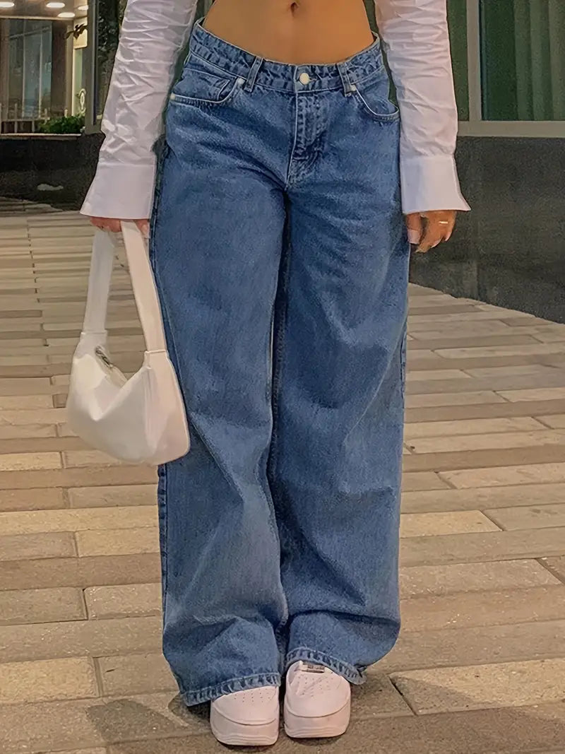 Naya - Denim Jeans Relaxed Fit Baggy Bukser Dame