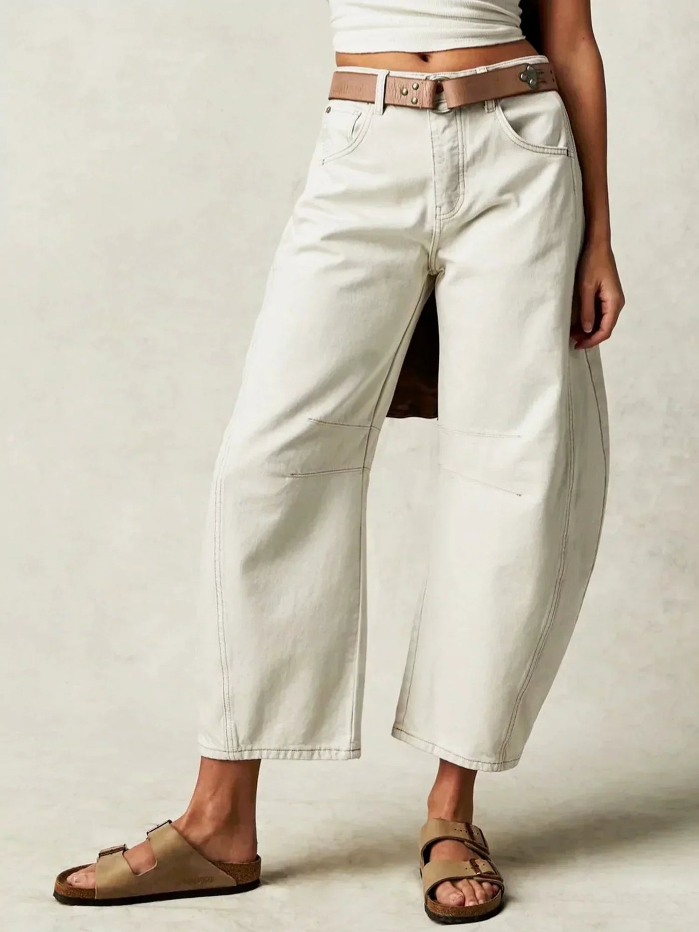 Zillah – Wide Leg Barrel Denim Jeans | High Waist Bukser Dame