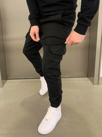 Laurent | Herre Denim Jeans Slim Fit Cargo Joggers Mænd Bukser