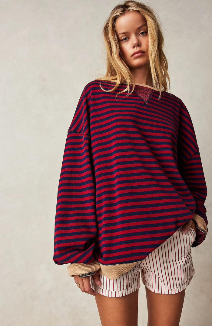 Mare - Oversized Sweater Striped Trøje