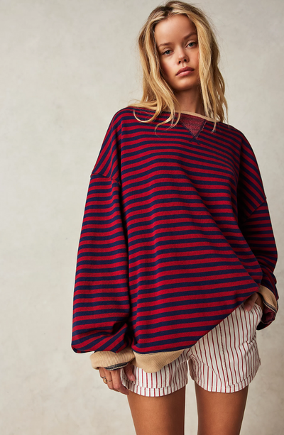 Mare - Oversized Sweater Striped Trøje