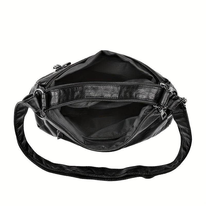 Liva’s Nakkepose med Nitter – Tyverisikret Læder Nakkepose