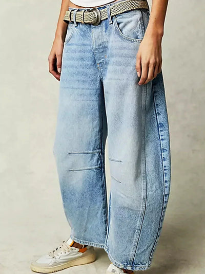 Zillah – Wide Leg Barrel Denim Jeans | High Waist Bukser Dame