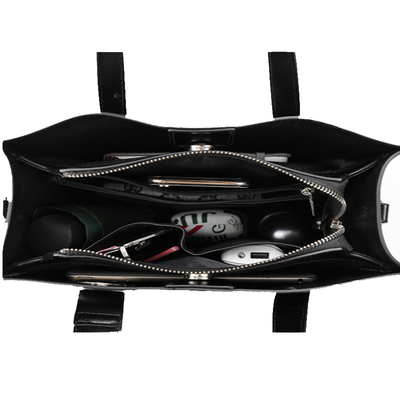 Tote i Struktureret og Elegant Læder – Lia’s Minimalistiske Essens