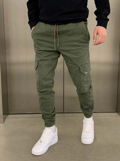 Laurent | Herre Denim Jeans Slim Fit Cargo Joggers Mænd Bukser