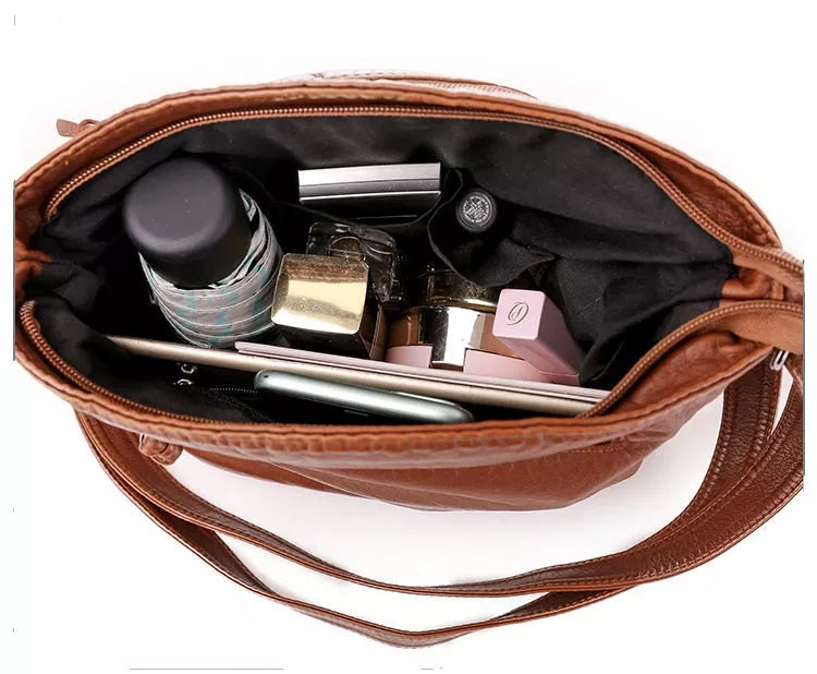 Eleganza Duratura di Zoe – Holdbar Læder Skuldertaske