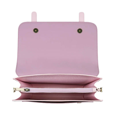 Satchel med Sløjfedetalje – Tidløs Lædertaske i Sort og Grå