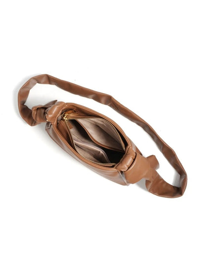 Edith – Minimalistisk Læder Skuldertaske med Knudehåndtag