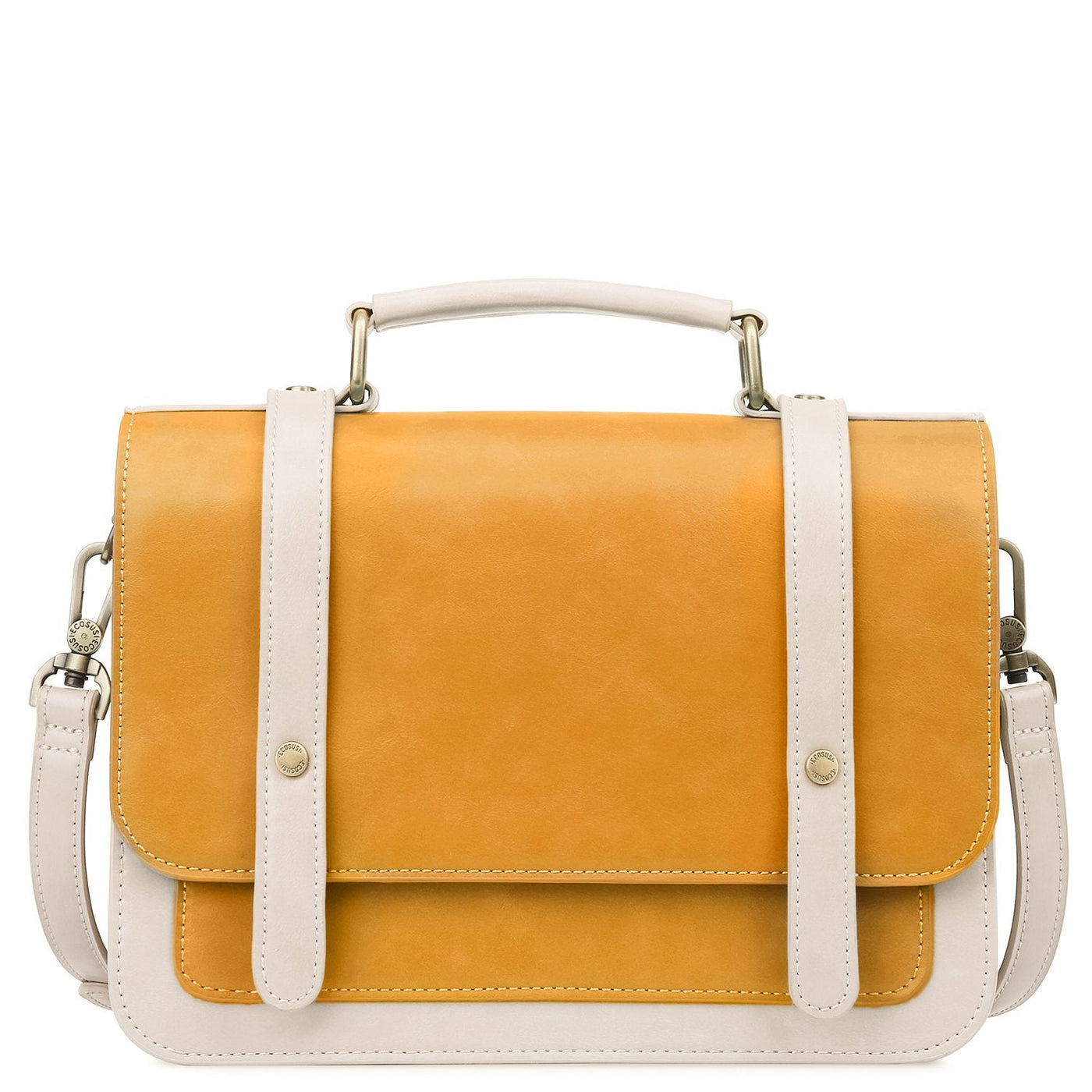 Satchel med Sløjfedetalje – Tidløs Lædertaske i Sort og Grå