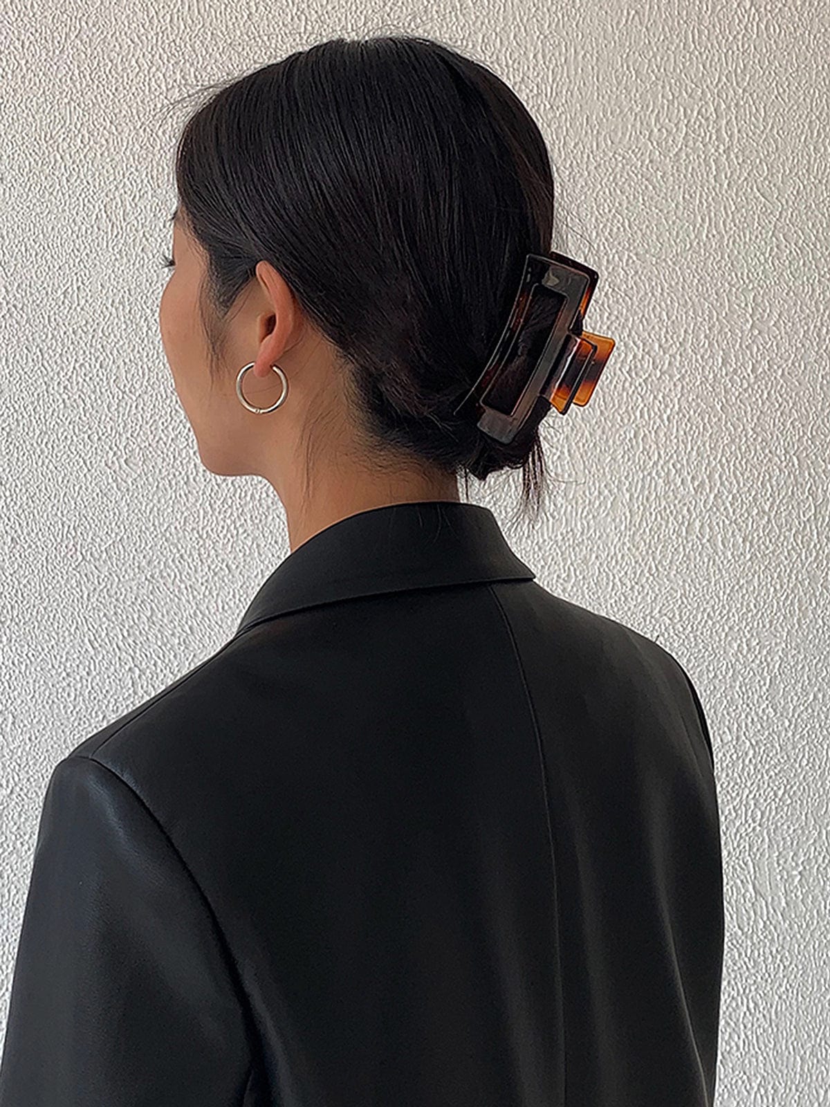 Tessa | Oversized Kunstlæder Blazer med Reverskrave Blazer Dame