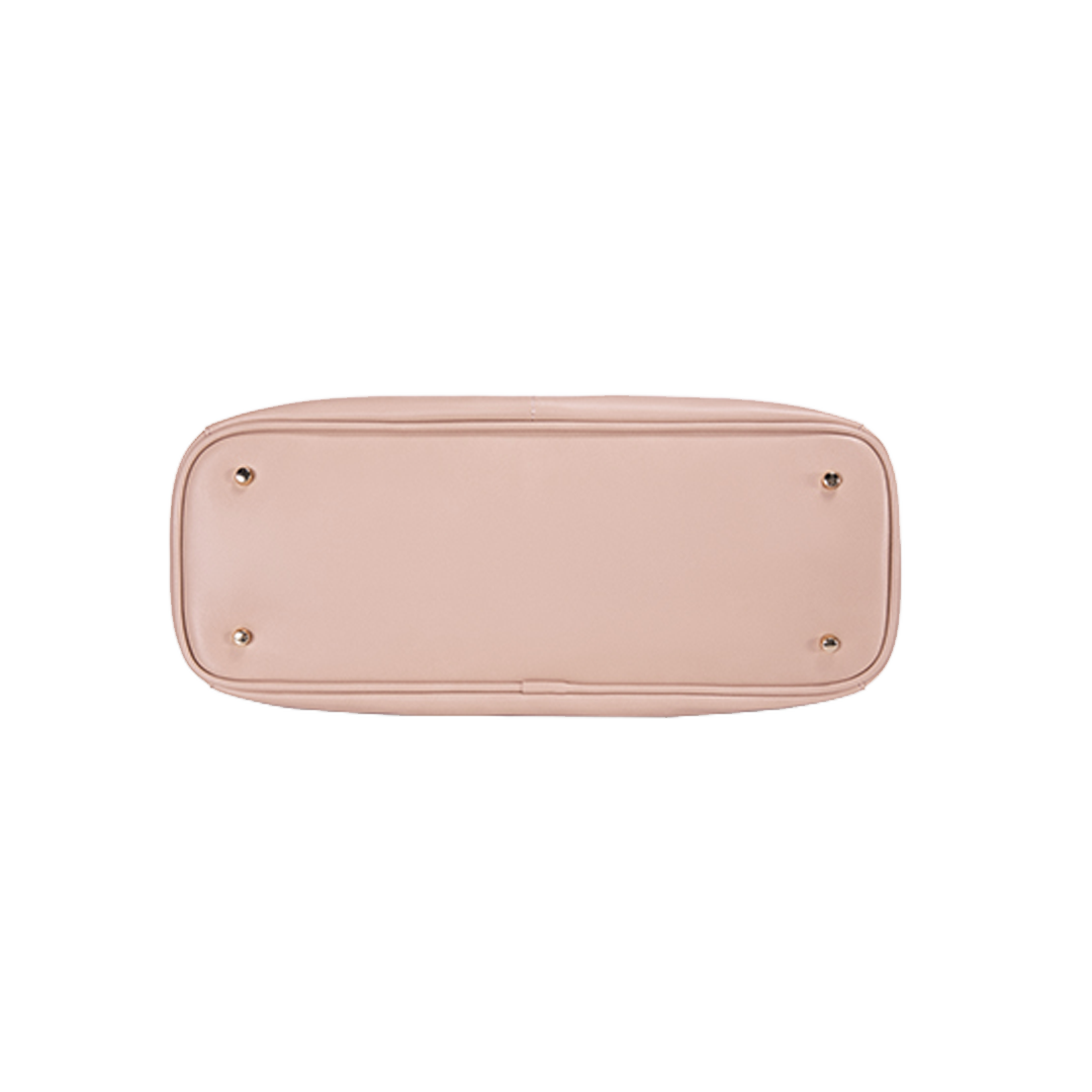 Elegant Borsa Tote i Lilla Læder – Laptop Taske