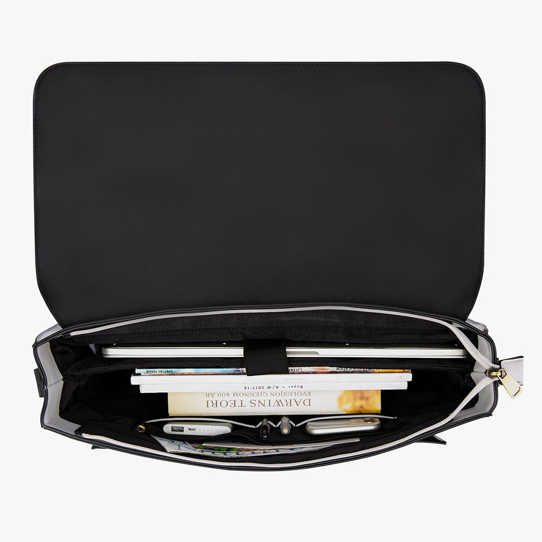 Zainetto Satchel Bicolore Chic – Stilfuld og Alsidig Lædertaske