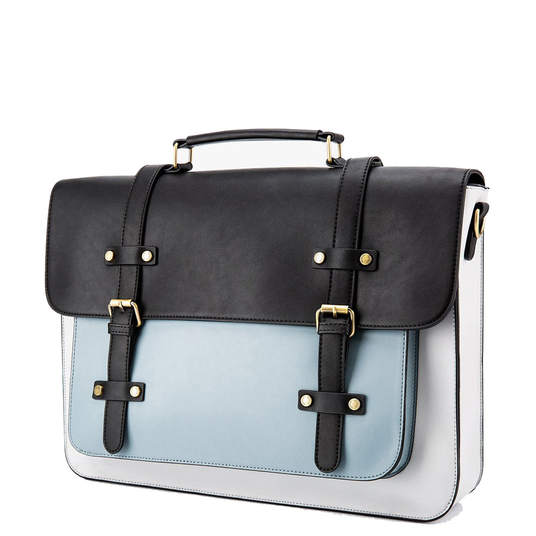 Zainetto Satchel Bicolore Chic – Stilfuld og Alsidig Lædertaske