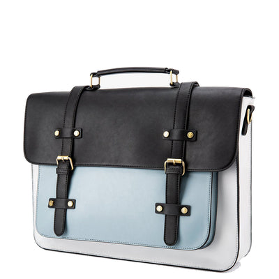 Zainetto Satchel Bicolore Chic – Stilfuld og Alsidig Lædertaske