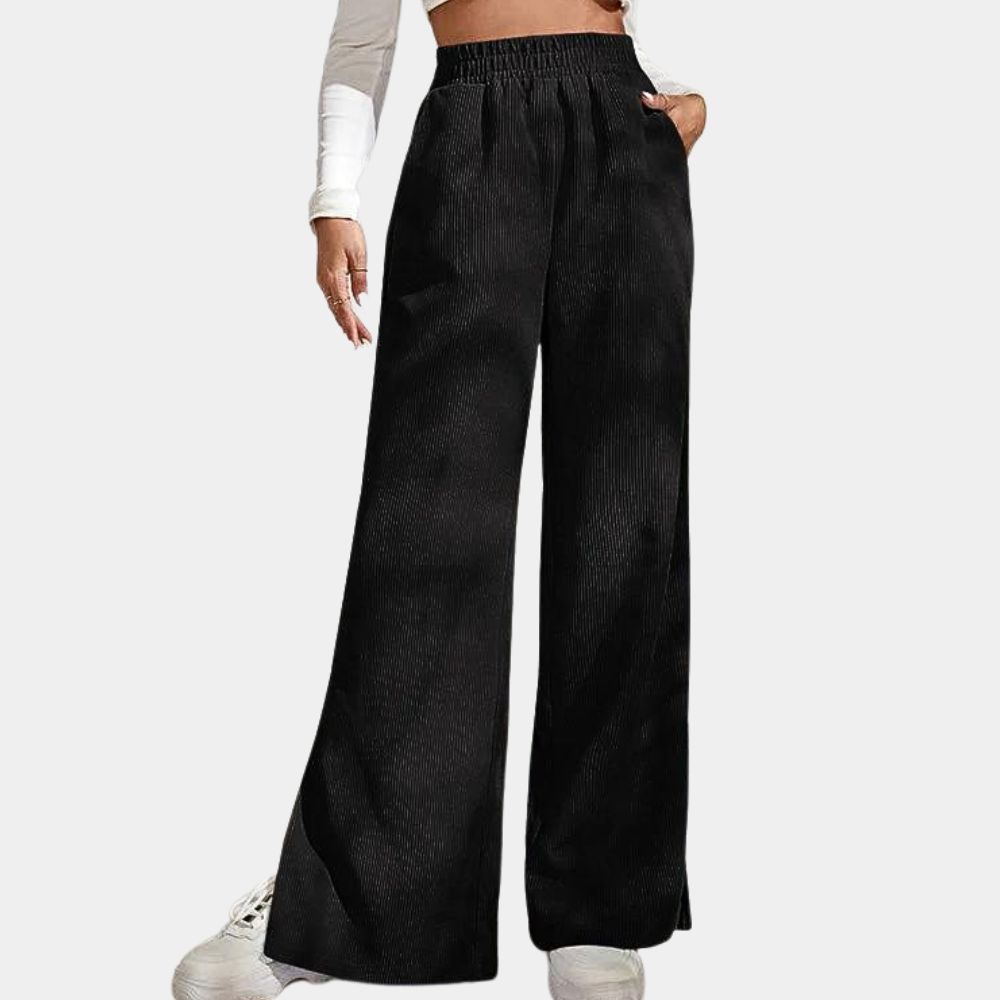 Clara™ Women's Ribbed Velour Lounge Pants Bukser Dame