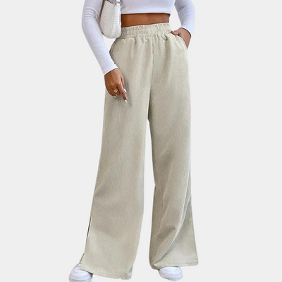 Clara™ Women's Ribbed Velour Lounge Pants Bukser Dame