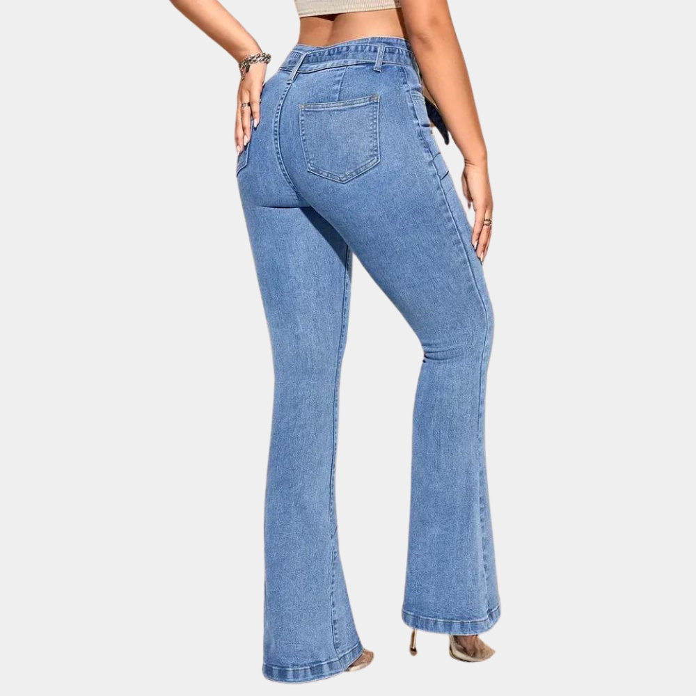 Beatrice™ Denim Jeans Flared Bukser Dame