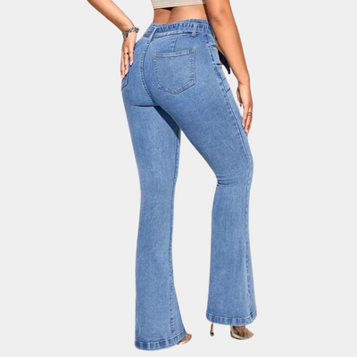 Beatrice™ Denim Jeans Flared Bukser Dame