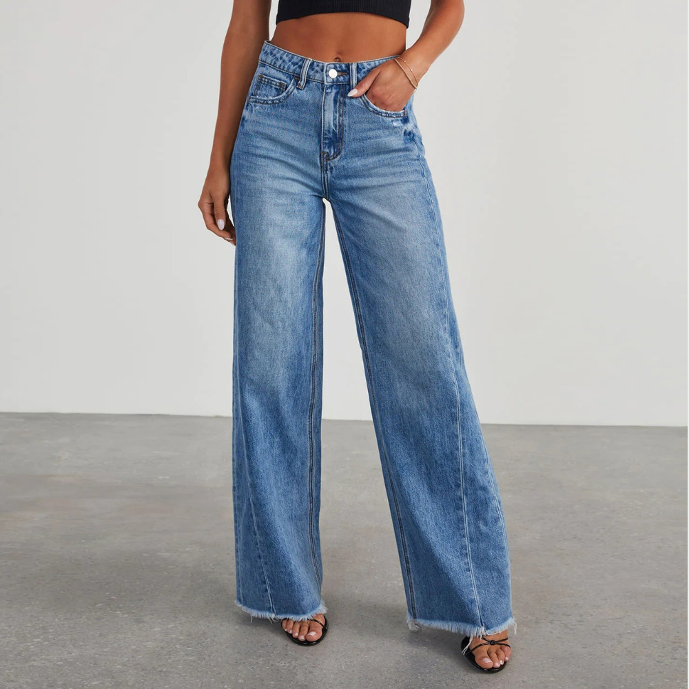 Jenny | Denim Jeans Stylish High-Waisted Bukser Dame
