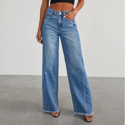 Emilia™ Denim Jeans Wide Leg Bukser Dame