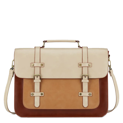 Zainetto Satchel Bicolore Chic – Stilfuld og Alsidig Lædertaske