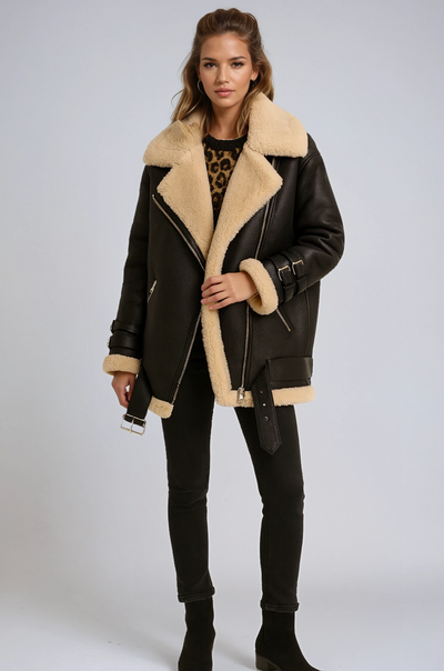 Mara - Vinterjakke Dame med Faux Fur Foring Jakke