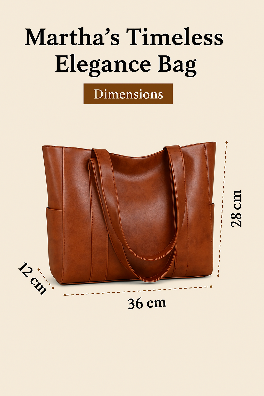 L’Eleganza Senza Tempo di Martha – Tidløs Læder Skuldertaske
