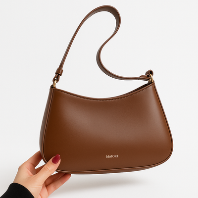 Justerbar PU Læder Skuldertaske – Elegant og Praktisk