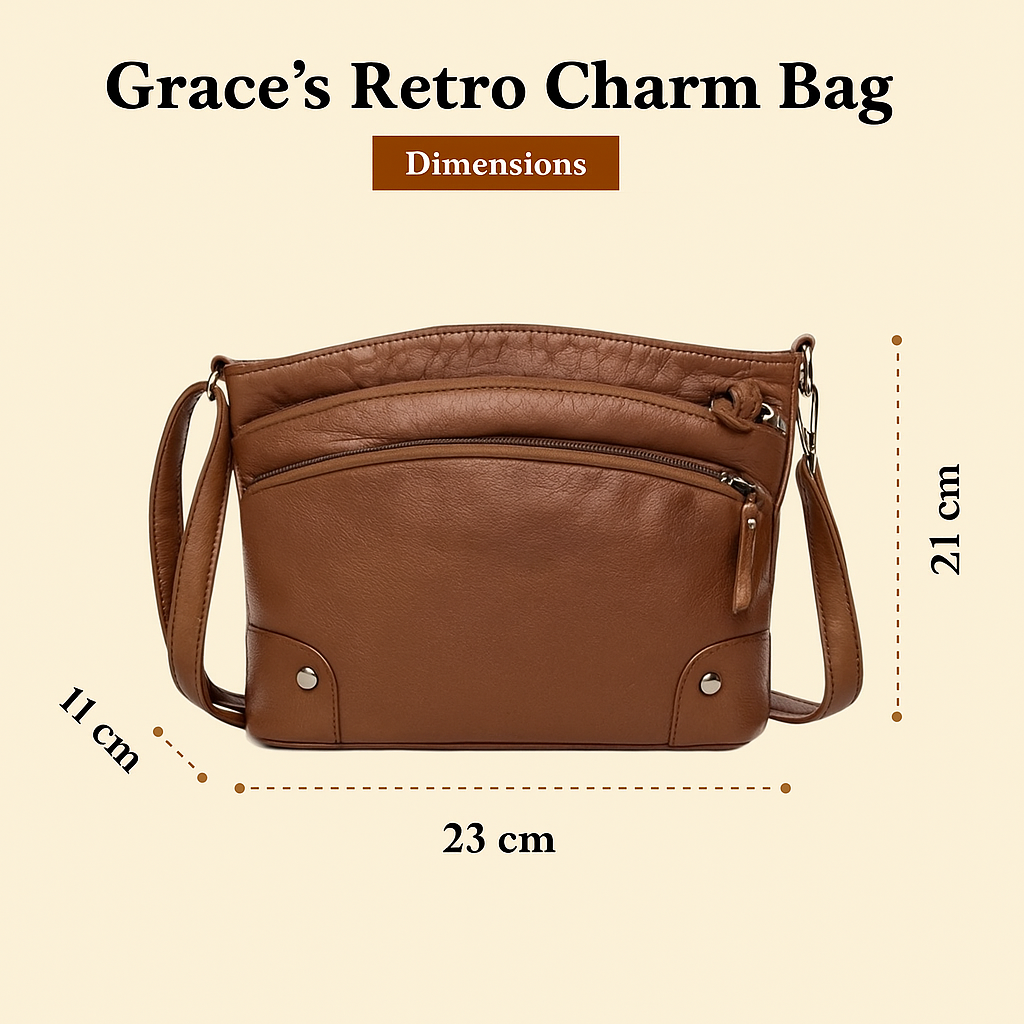 Fascino Retrò di Eva – Anti‑Tyveri Messenger Taske i Blødt Læder