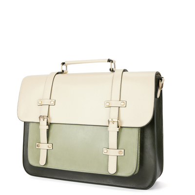 Zainetto Satchel Bicolore Chic – Stilfuld og Alsidig Lædertaske