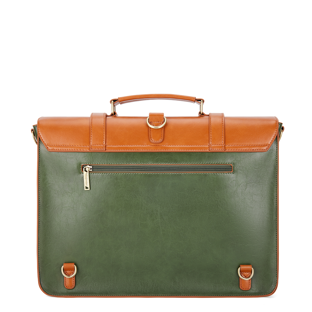 Zainetto Satchel Bicolore Chic – Stilfuld og Alsidig Lædertaske