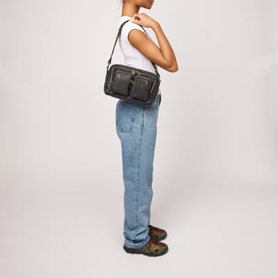 Ellie – Sort Økologisk Lædertaske