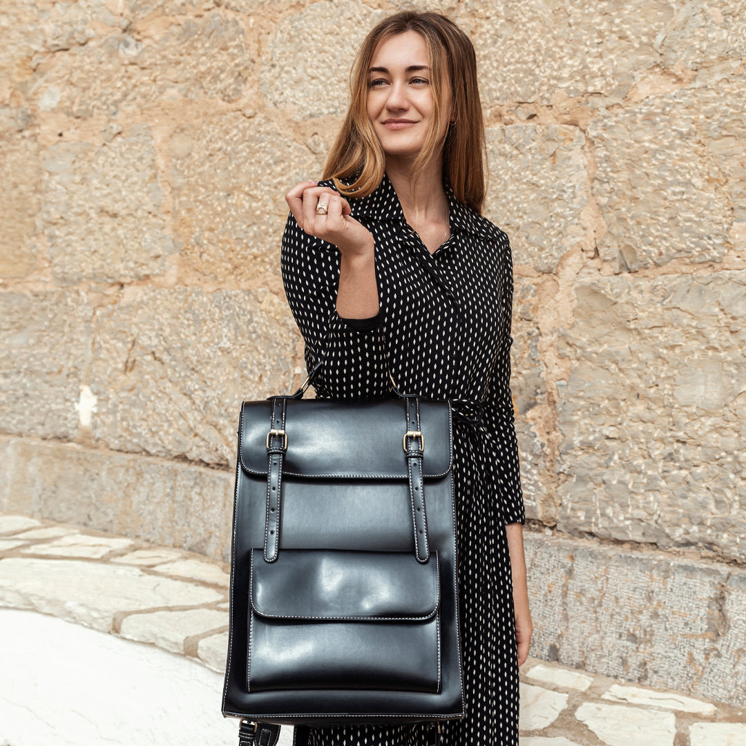 Rygsæk Boutique med Flap – Stilfuld Læder Rygsæk