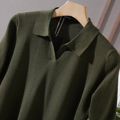 Ikon | Struktureret herre polo – klassisk elegant poloshirt til mænd