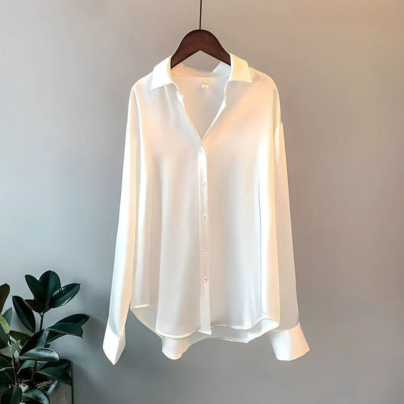 Zelia - Tidløs Oversized Elegant Bluse