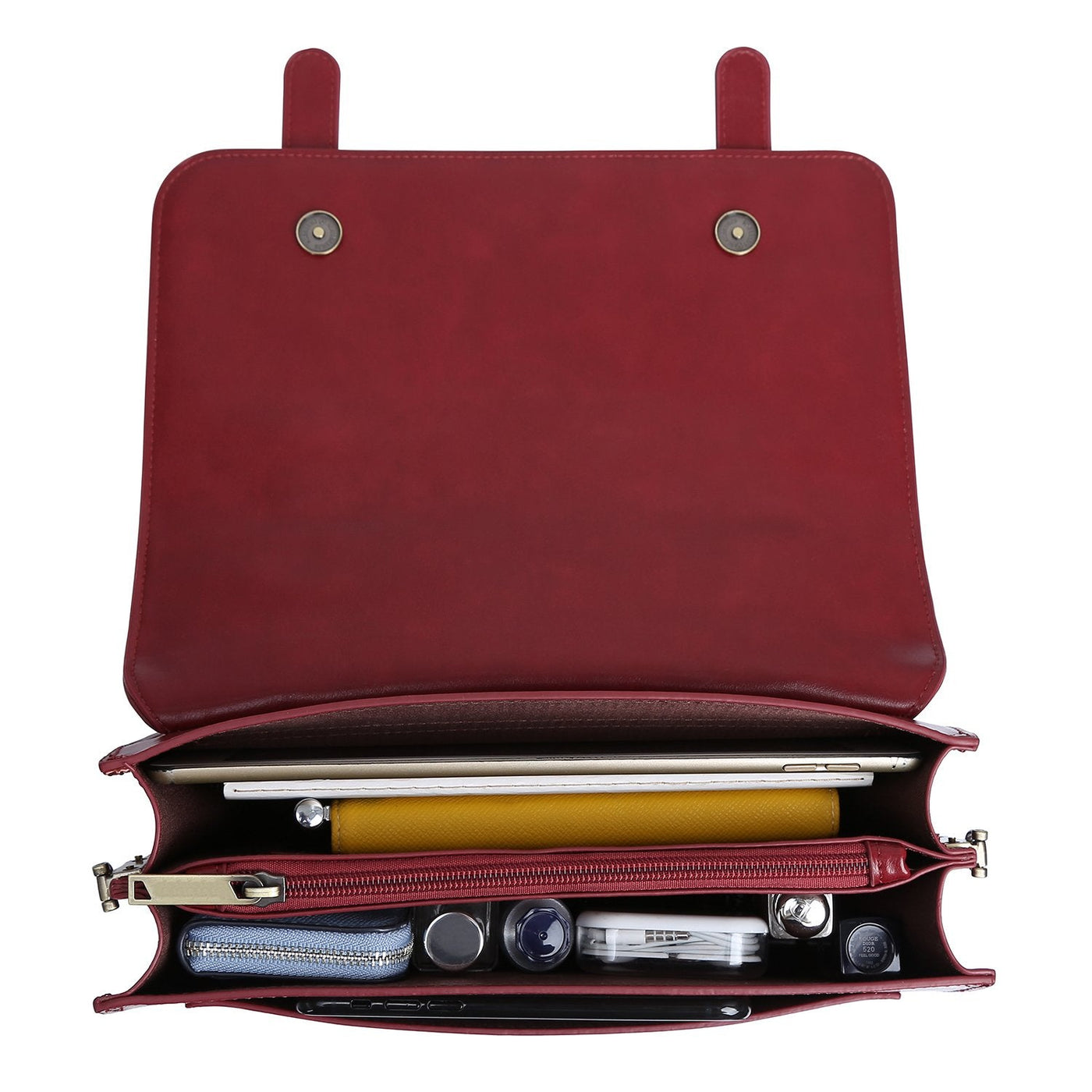 Satchel med Sløjfedetalje – Tidløs Lædertaske i Sort og Grå