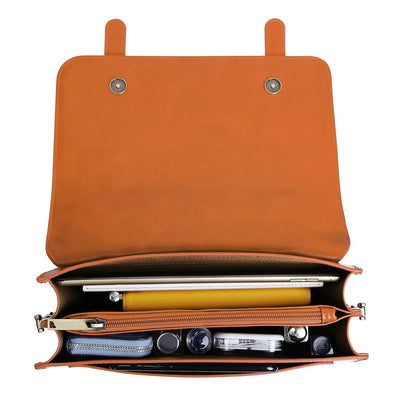 Satchel med Sløjfedetalje – Tidløs Lædertaske i Sort og Grå