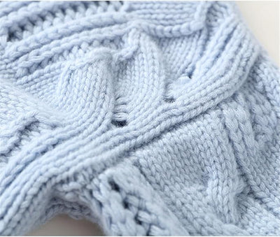 Helena™ | Hyggelig Rullekrave Sweater i Blød Blå Dame Trøje